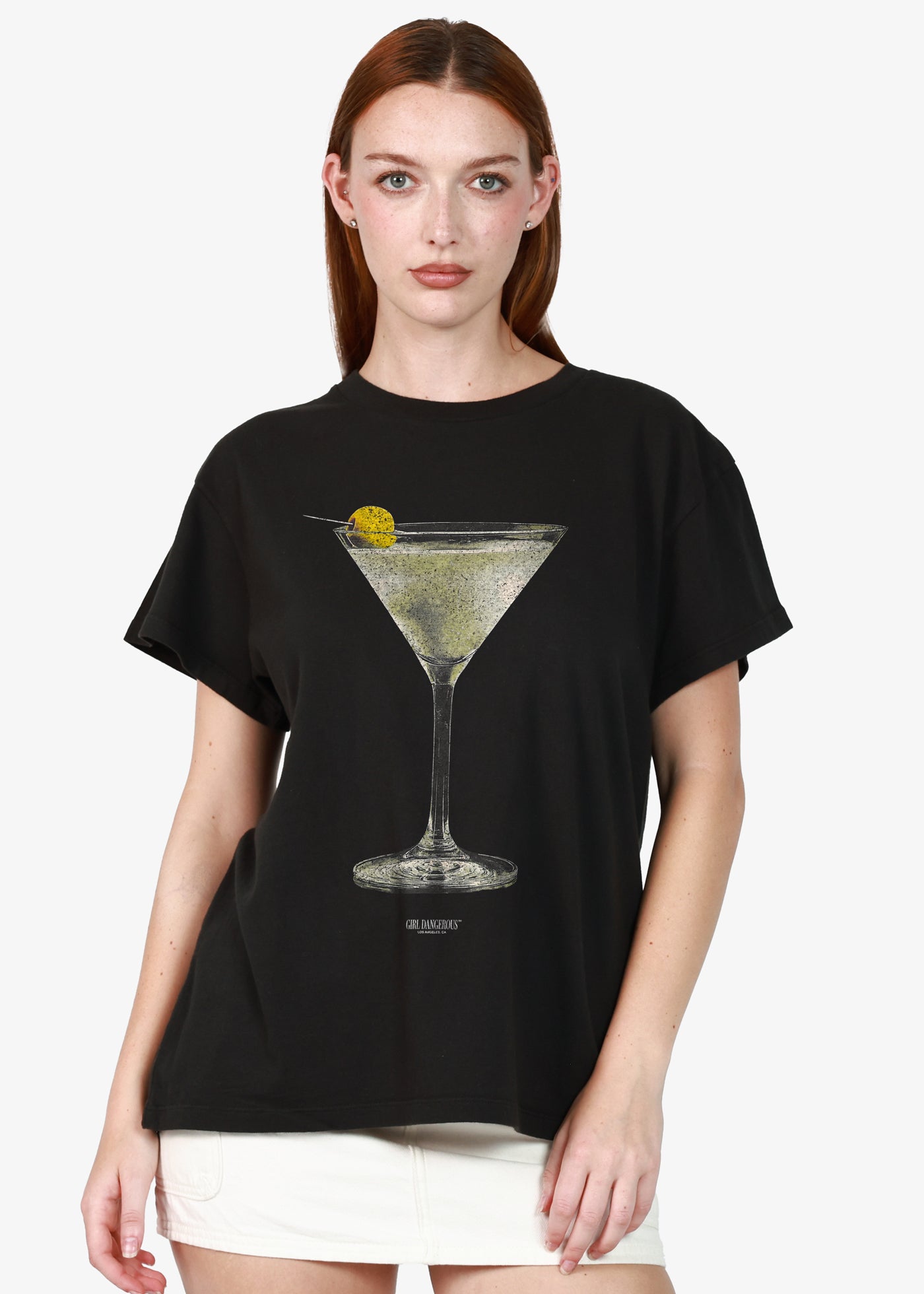 Martini Faded Black Vintage Tee