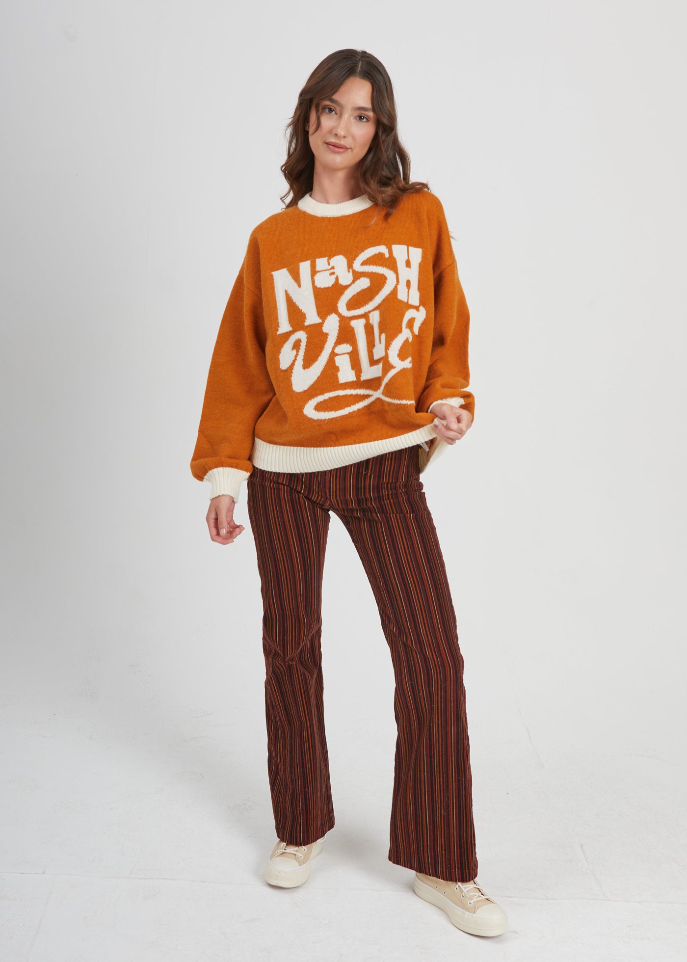 Nashville Terracotta Oversized Sweater