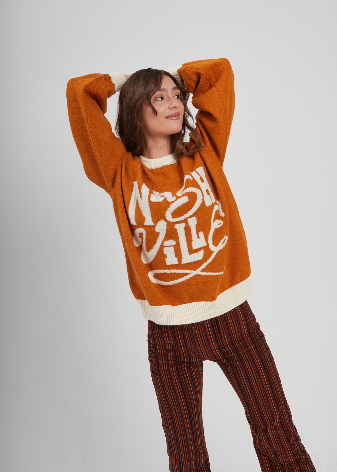 Nashville Terracotta Oversized Sweater