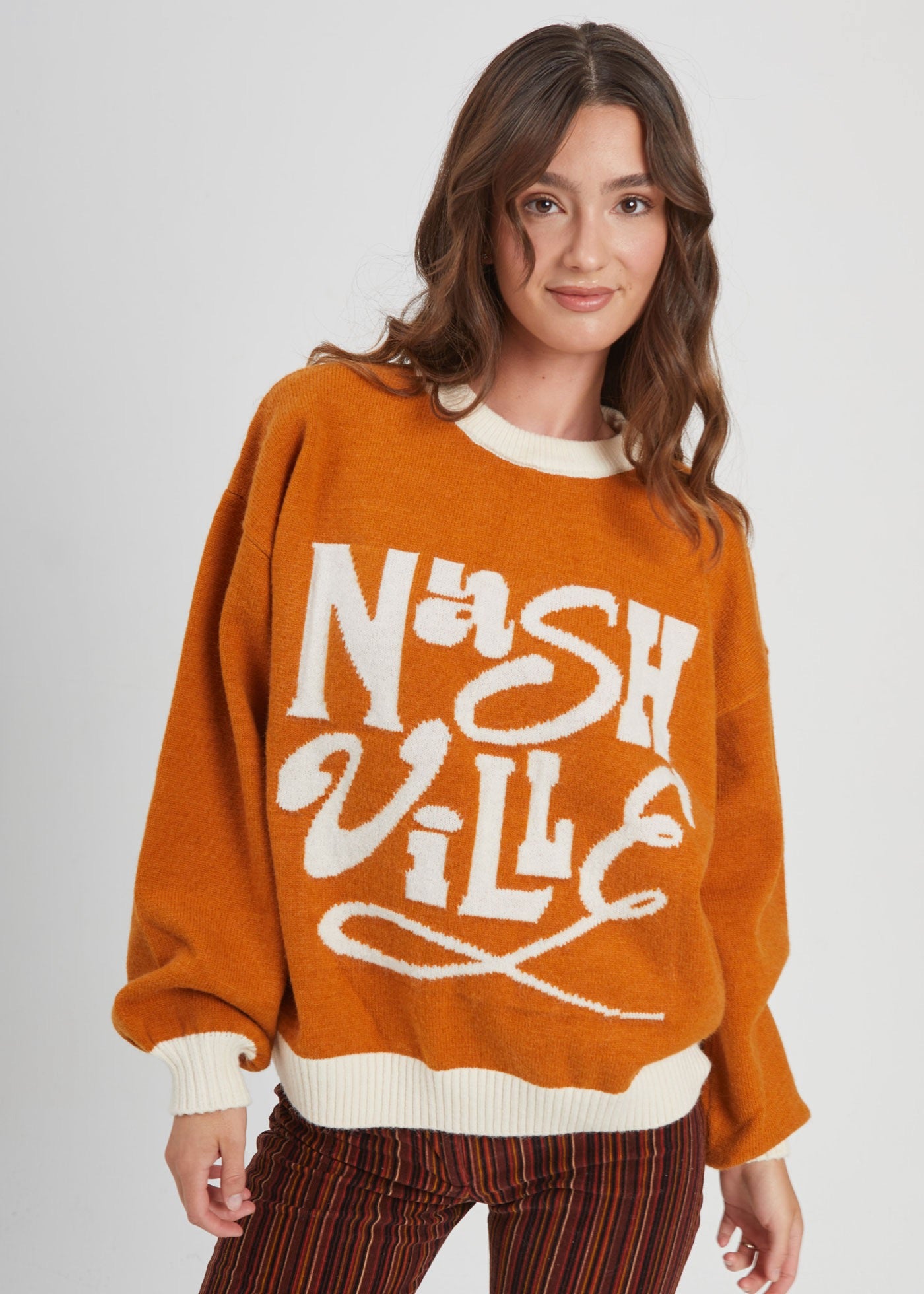 Nashville Terracotta Oversized Sweater
