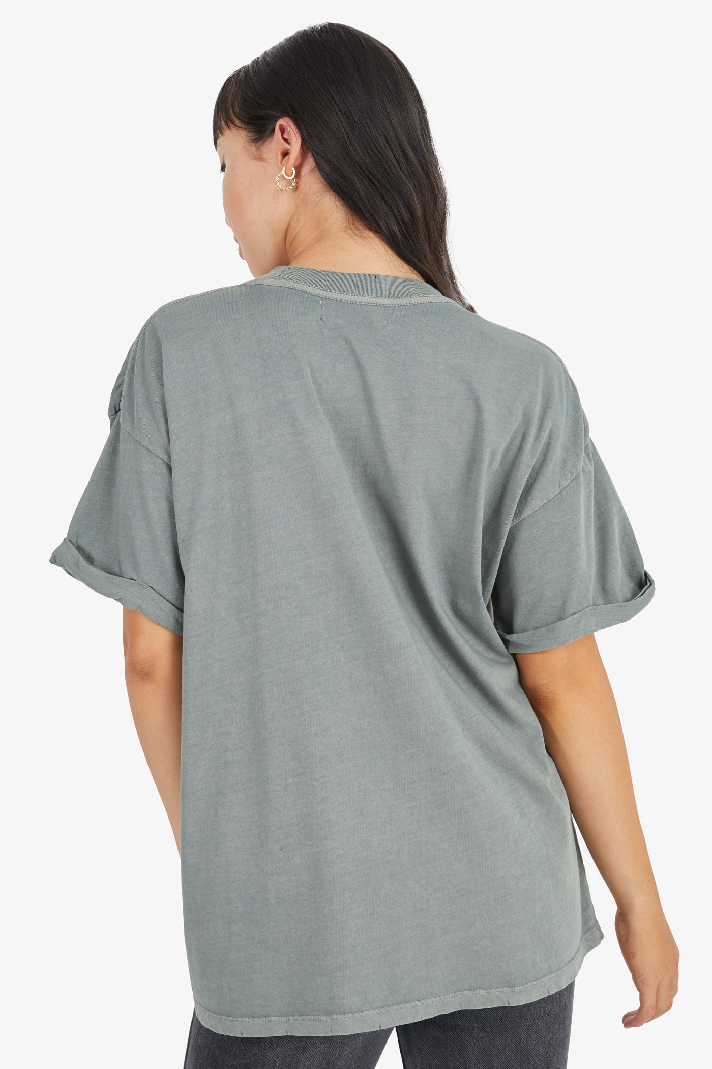 Now Accepting Tequila Army Green Boyfriend Tee