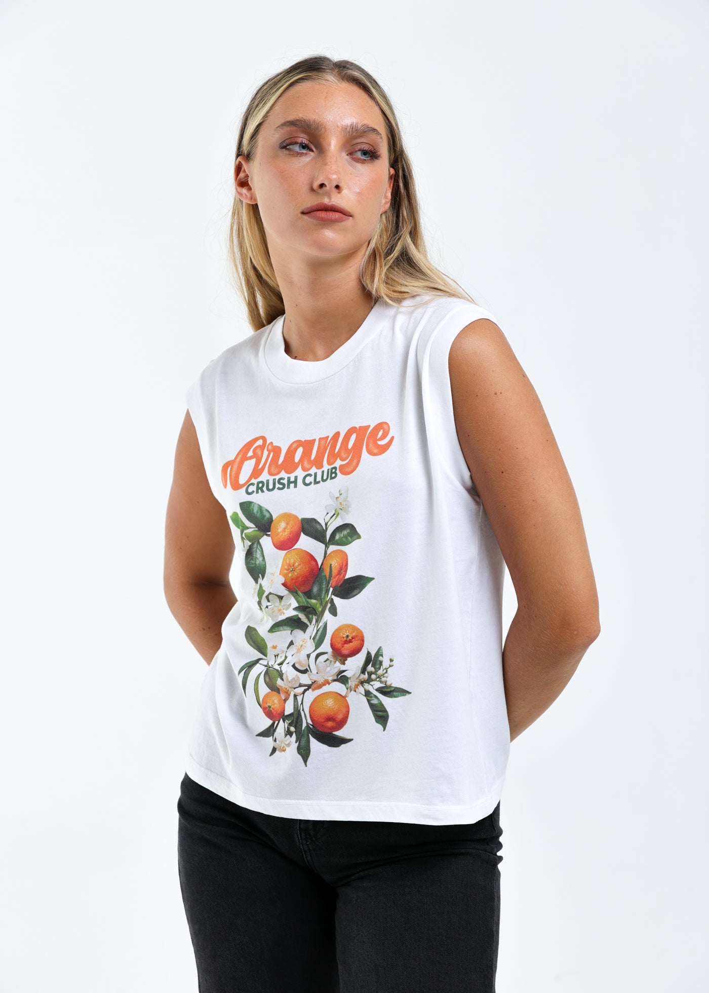 Orange Crush Club Vintage Moto Tee