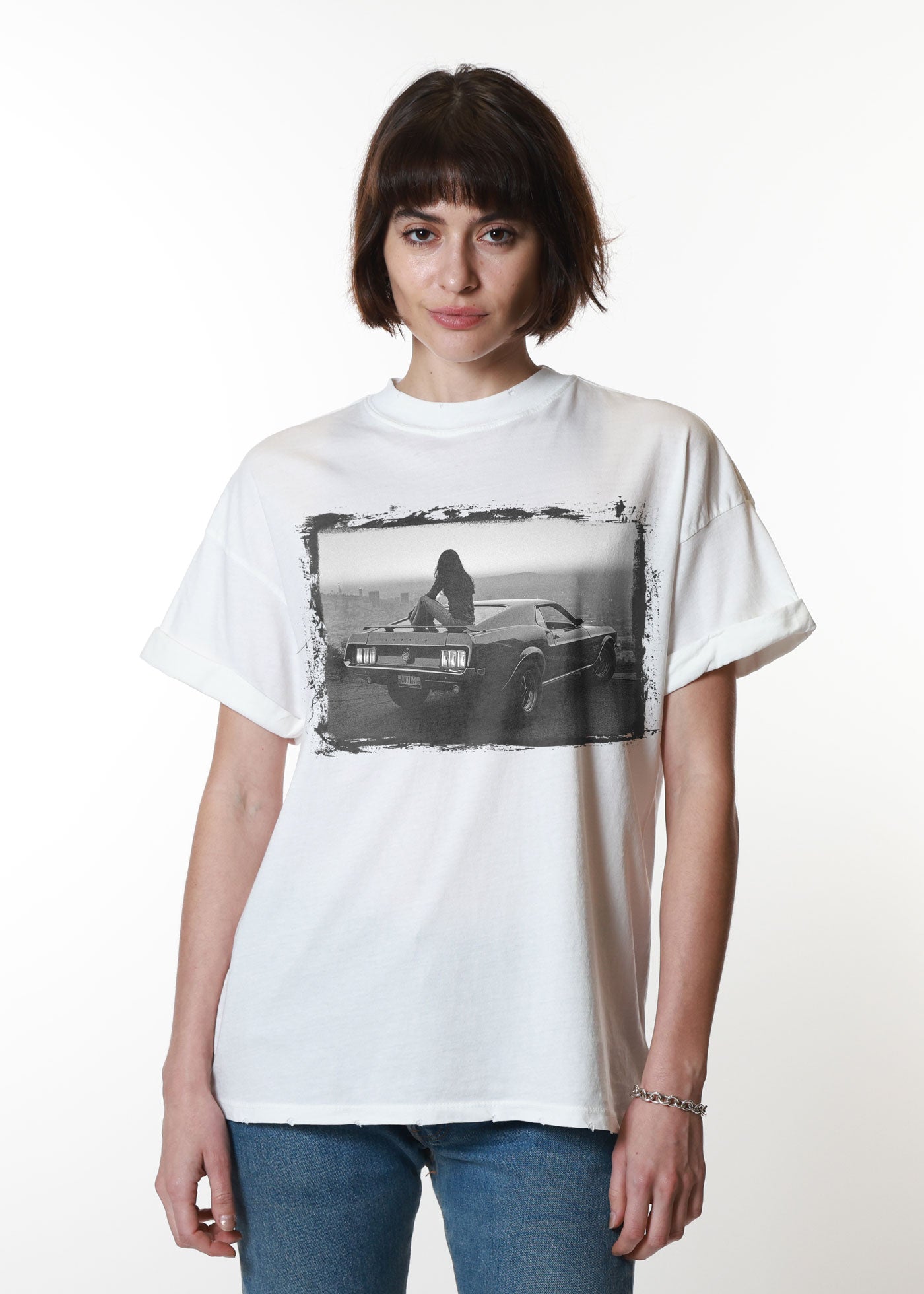Overlook White Boyfriend Tee