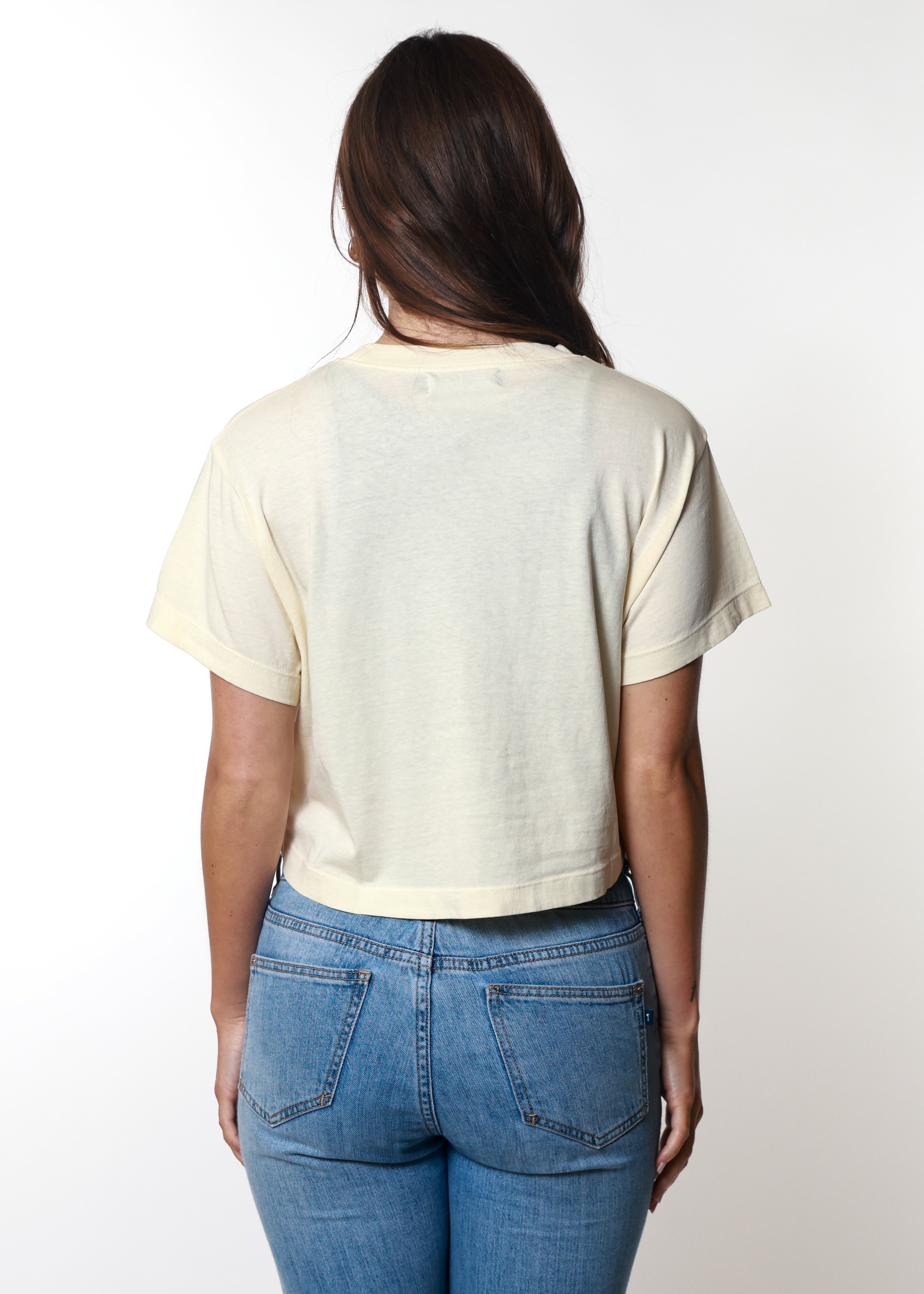 Keep It Country Off White Oversized Crop Tee