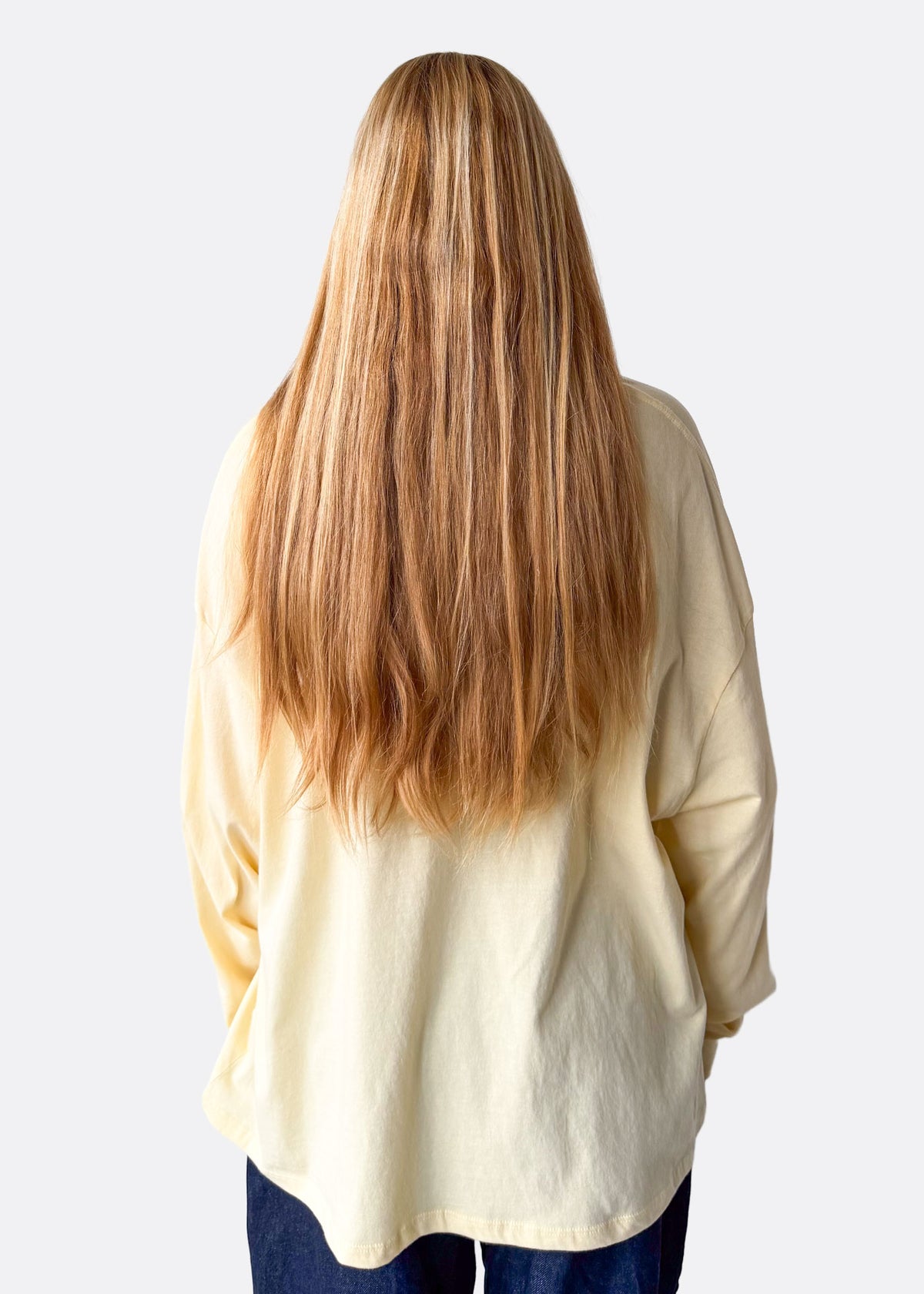 Plant Mama Organic Oatmeal Relaxed Fit Long Sleeve Tee
