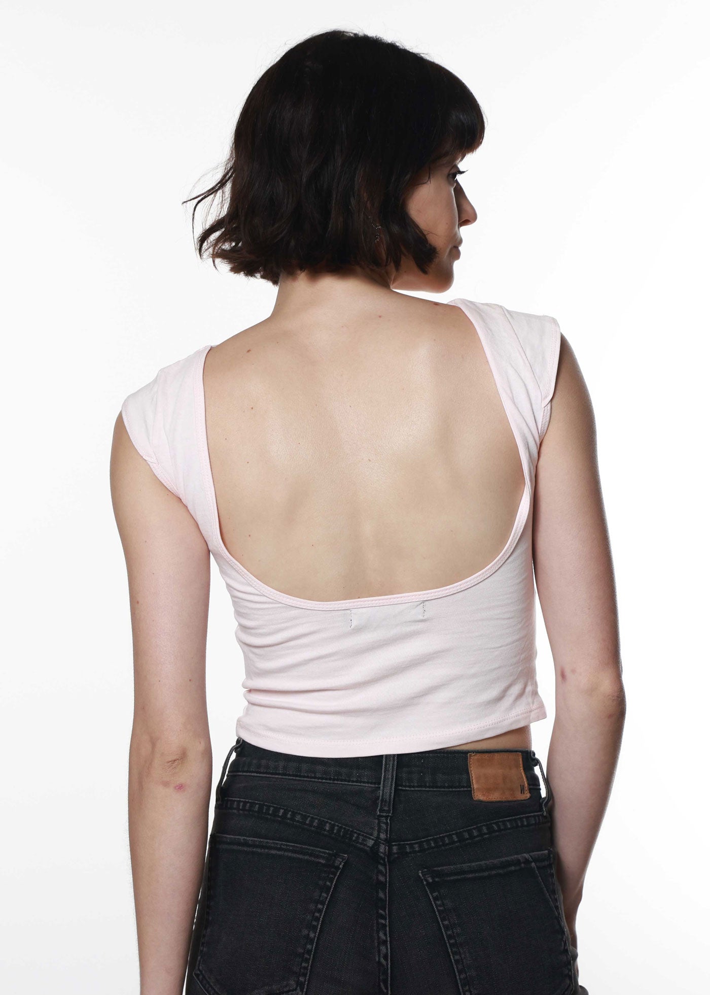 Antiquity Pale Pink Backless Tee