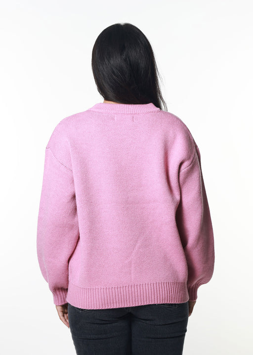 Bronco Vintage Pink Oversized Sweater