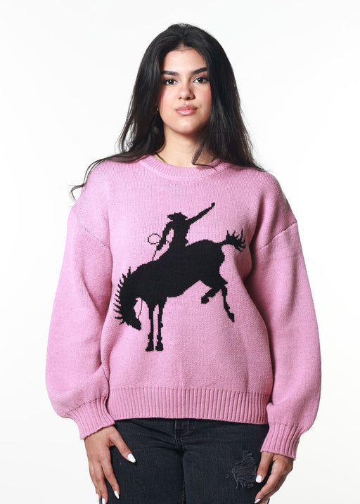 Bronco Vintage Pink Oversized Sweater