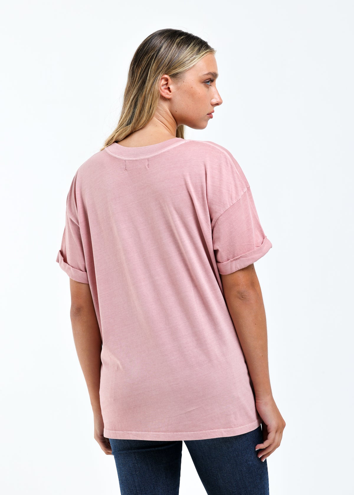 Running Horses Dusty Pink Boyfriend Tee