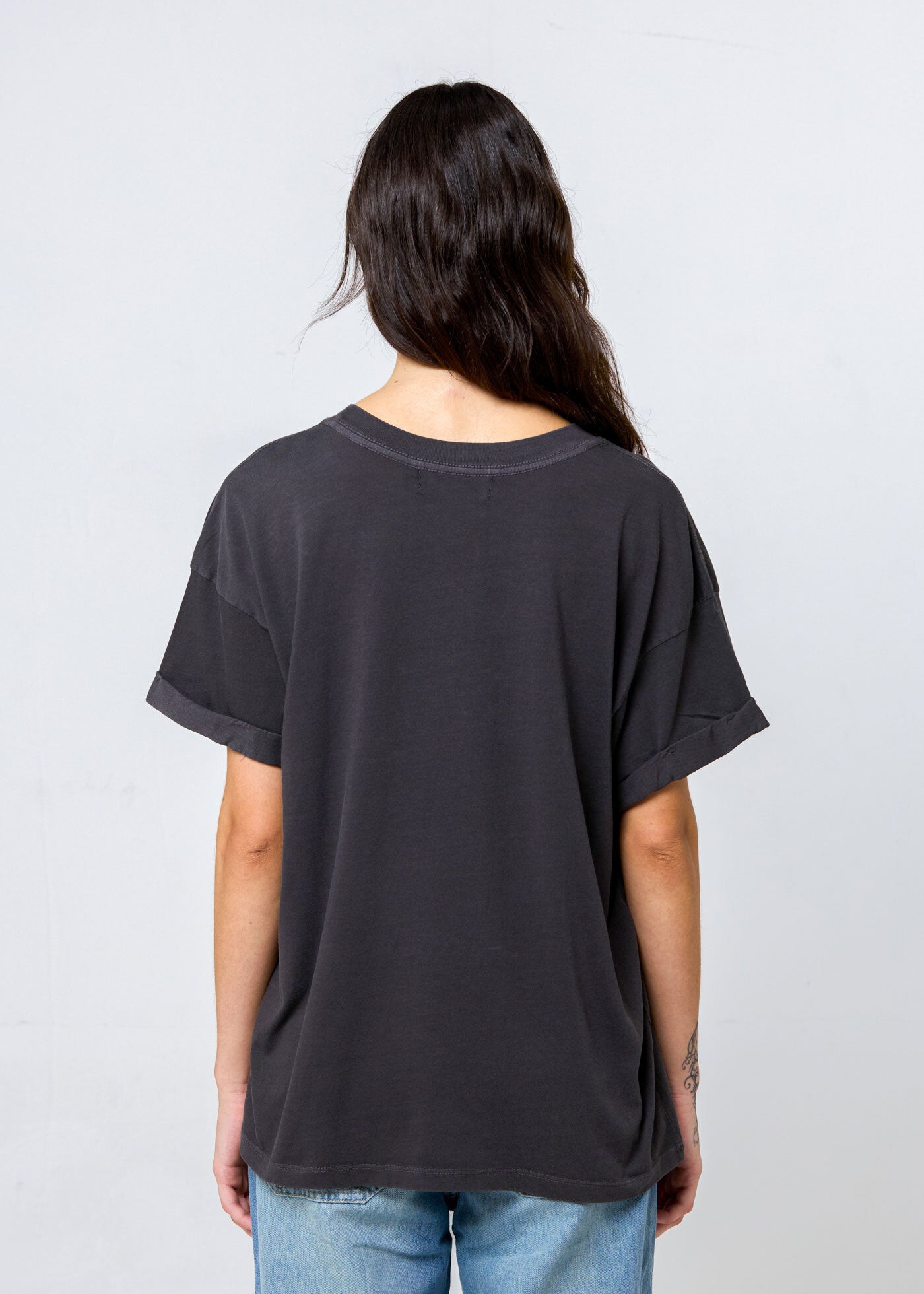 Gemini Zodiac Reunion Tour Vintage Black Boyfriend Tee
