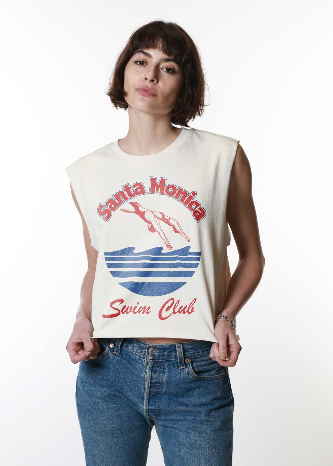 Santa Monica Swim Club Sandstone Boxing Tee