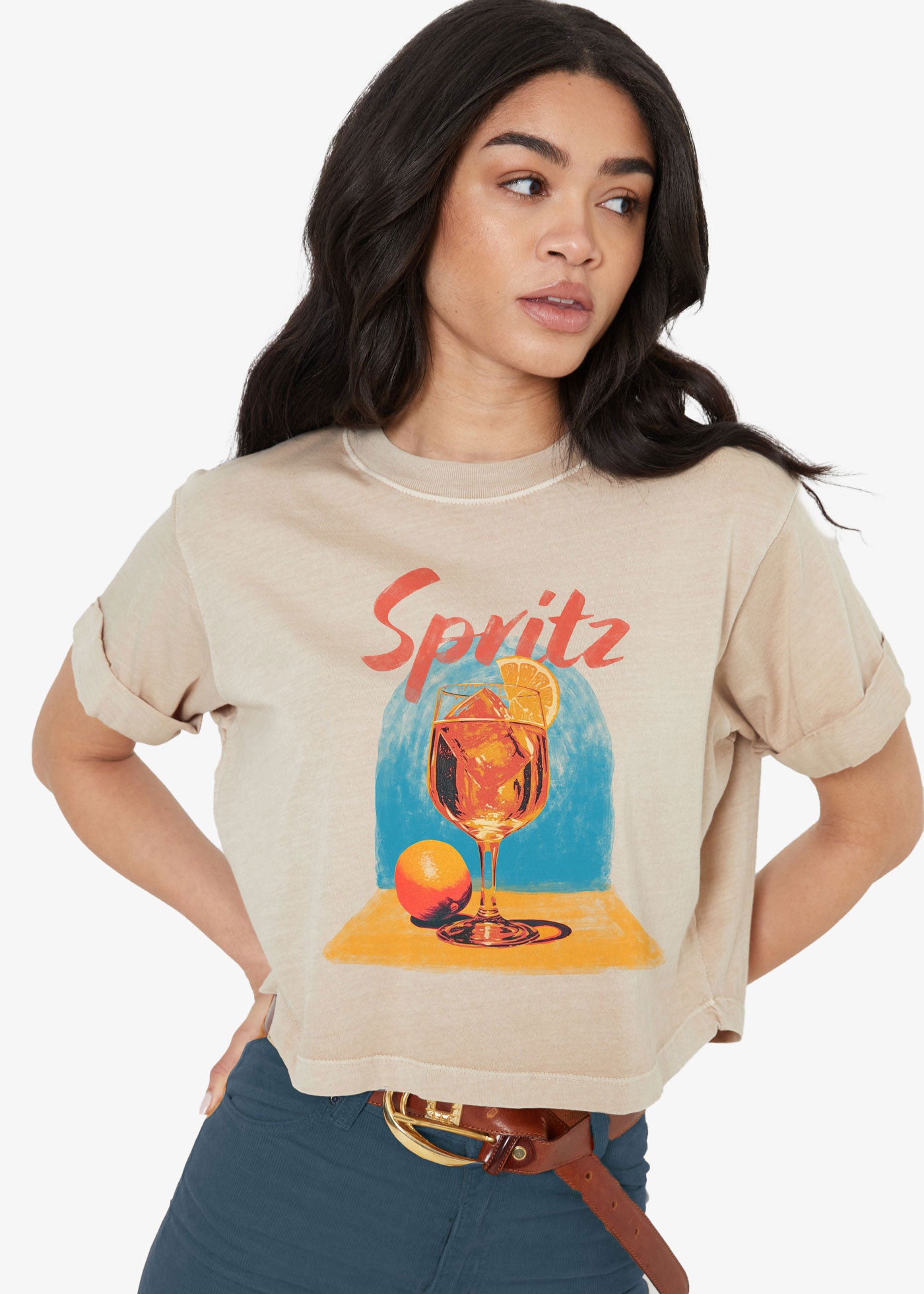 Spritz Sand Boyfriend Cropped SS