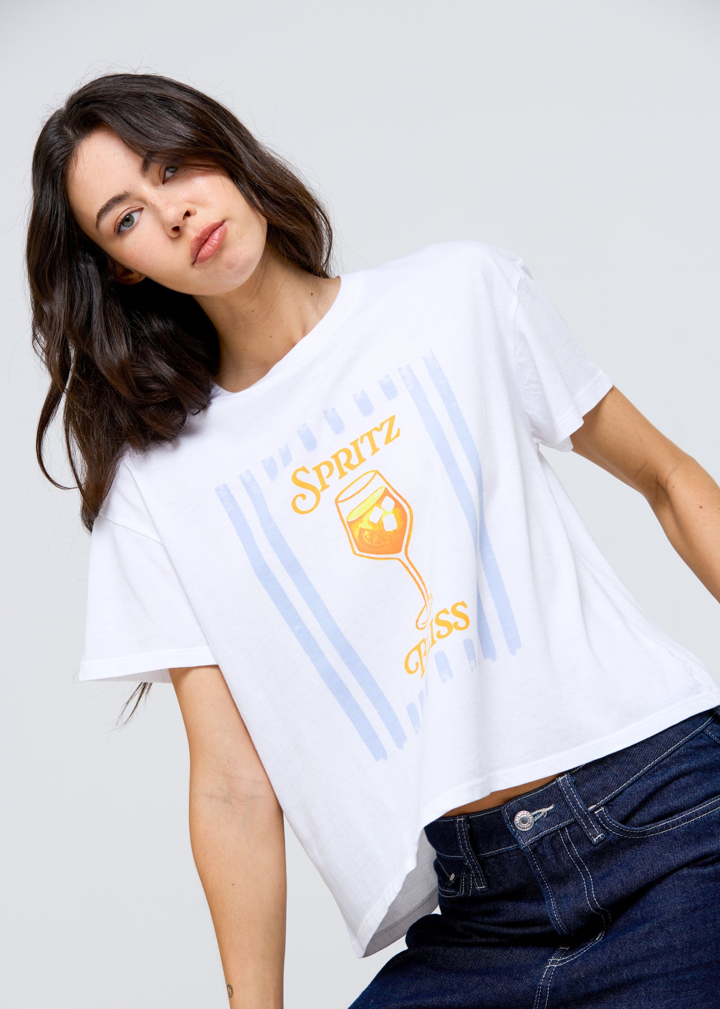 Spritz Bliss Vintage White Classic Tee