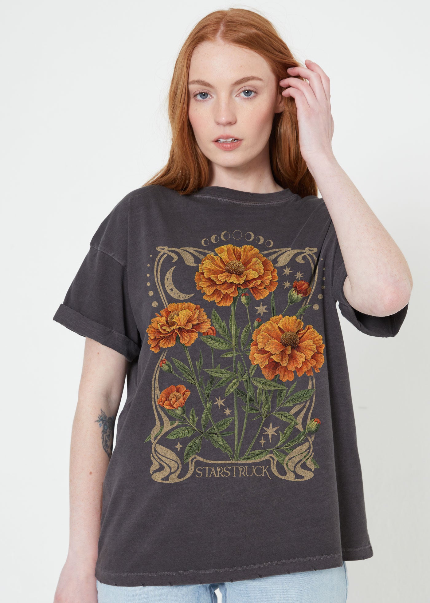 Starstruck Vintage Black Boyfriend Tee