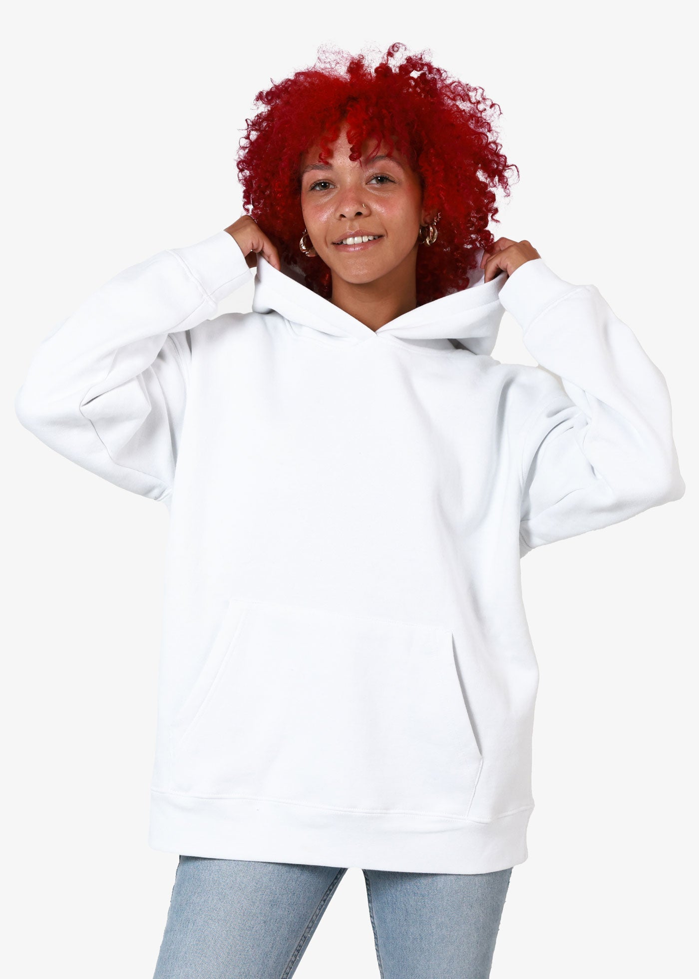 Tidal Oversized White Hoodie