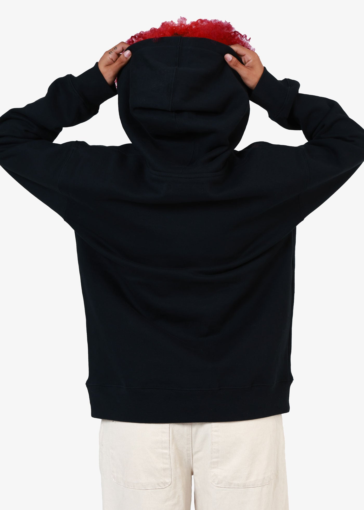 Vibes Oversized Black Hoodie