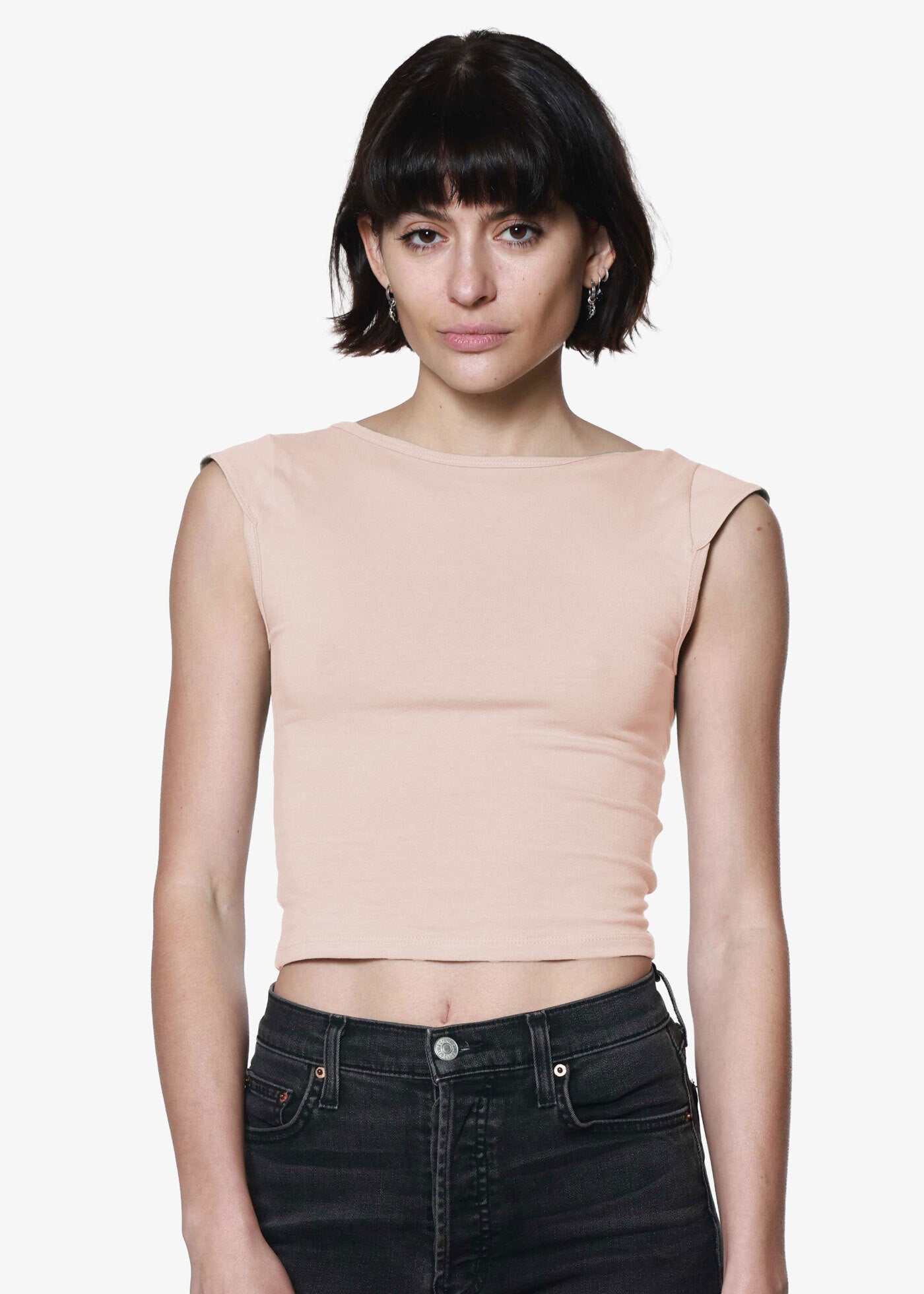 Light Pink Backless Tee