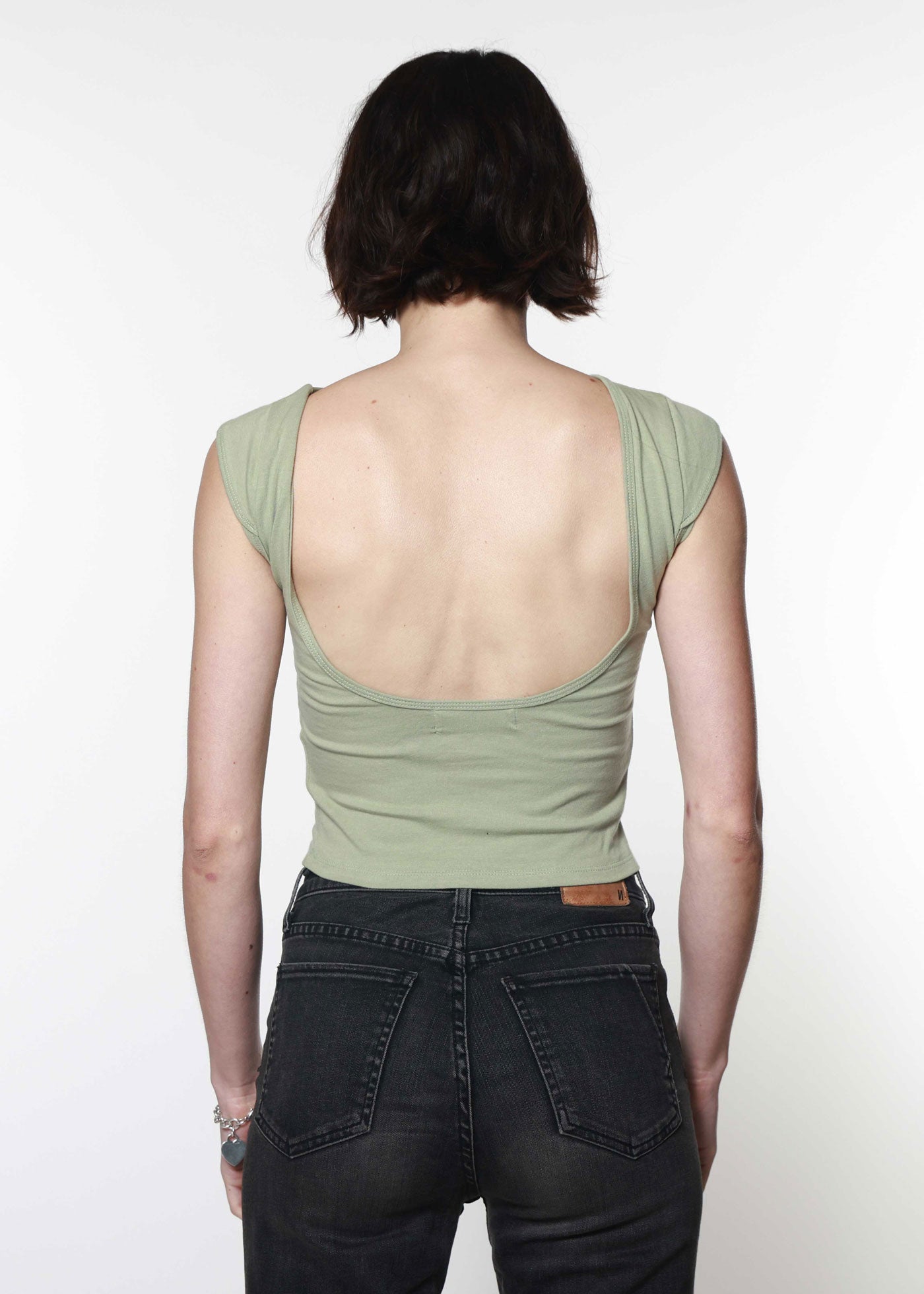 Pistachio Backless Tee