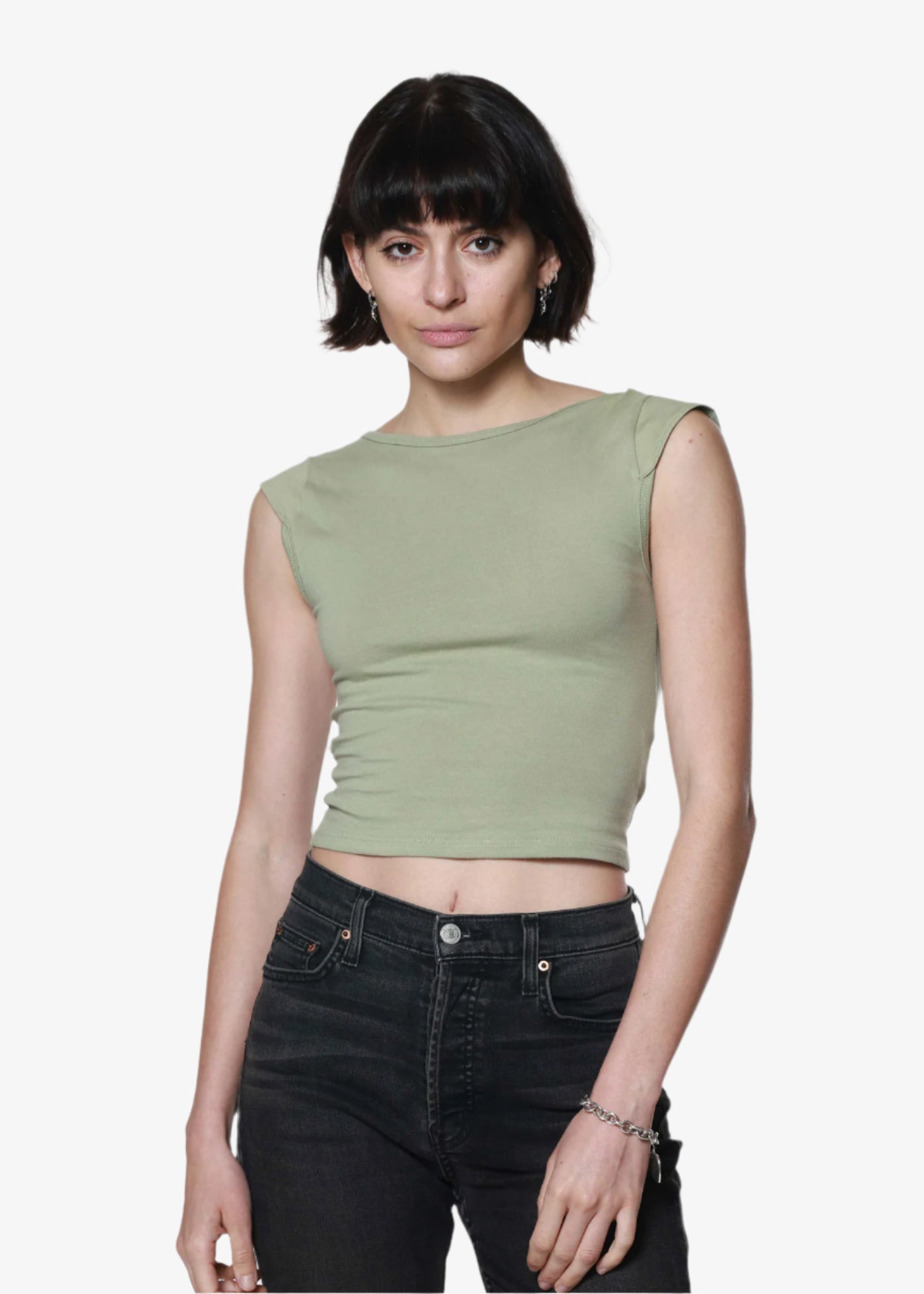 Pistachio Backless Tee