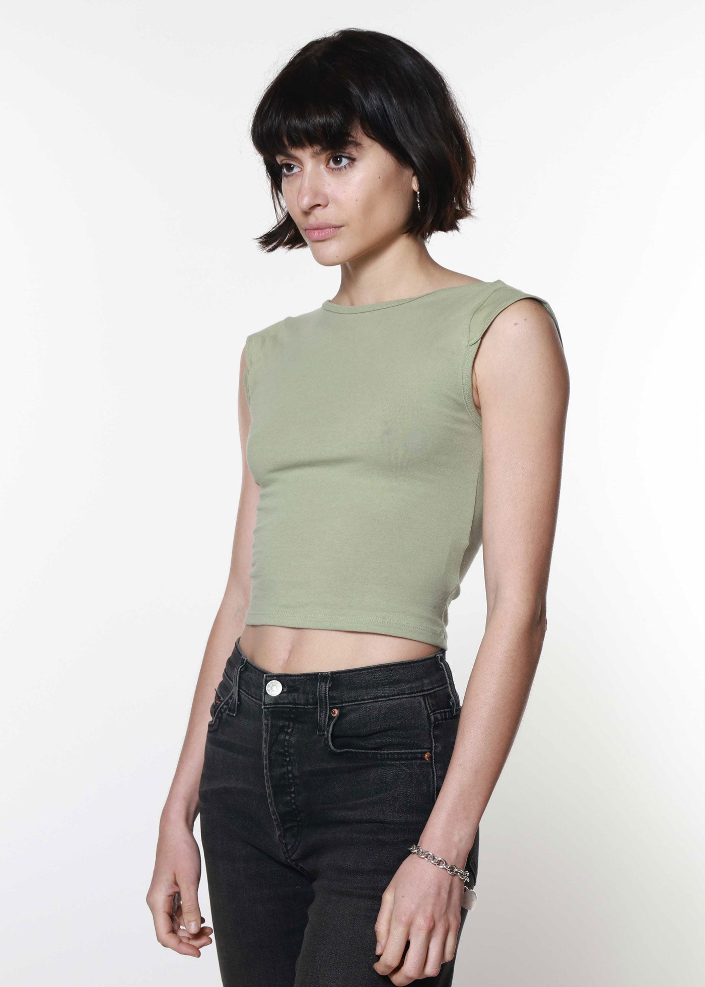 Pistachio Backless Tee