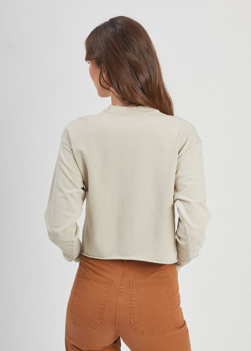 Taupe Cropped Sweatshirt