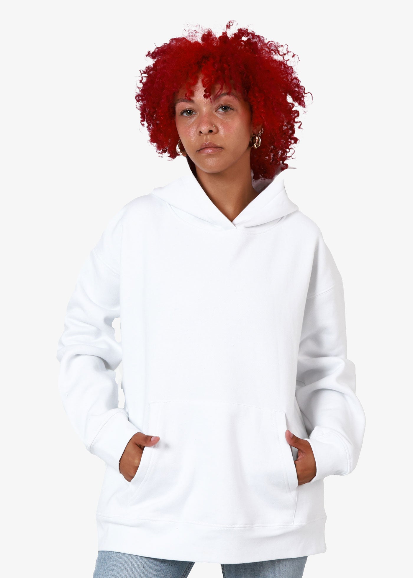 White Oversized Hoodie