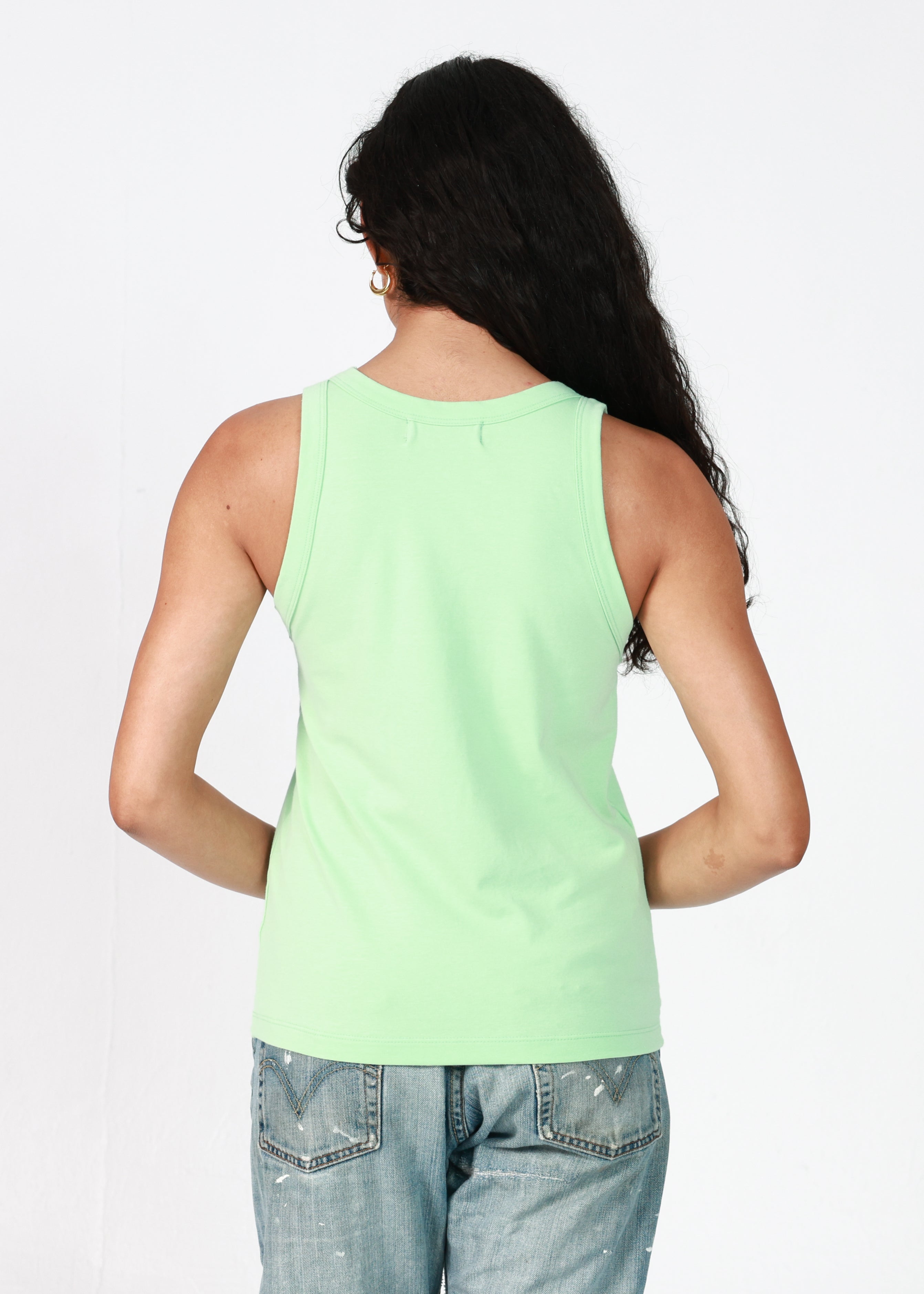 Mint High Neck Tank