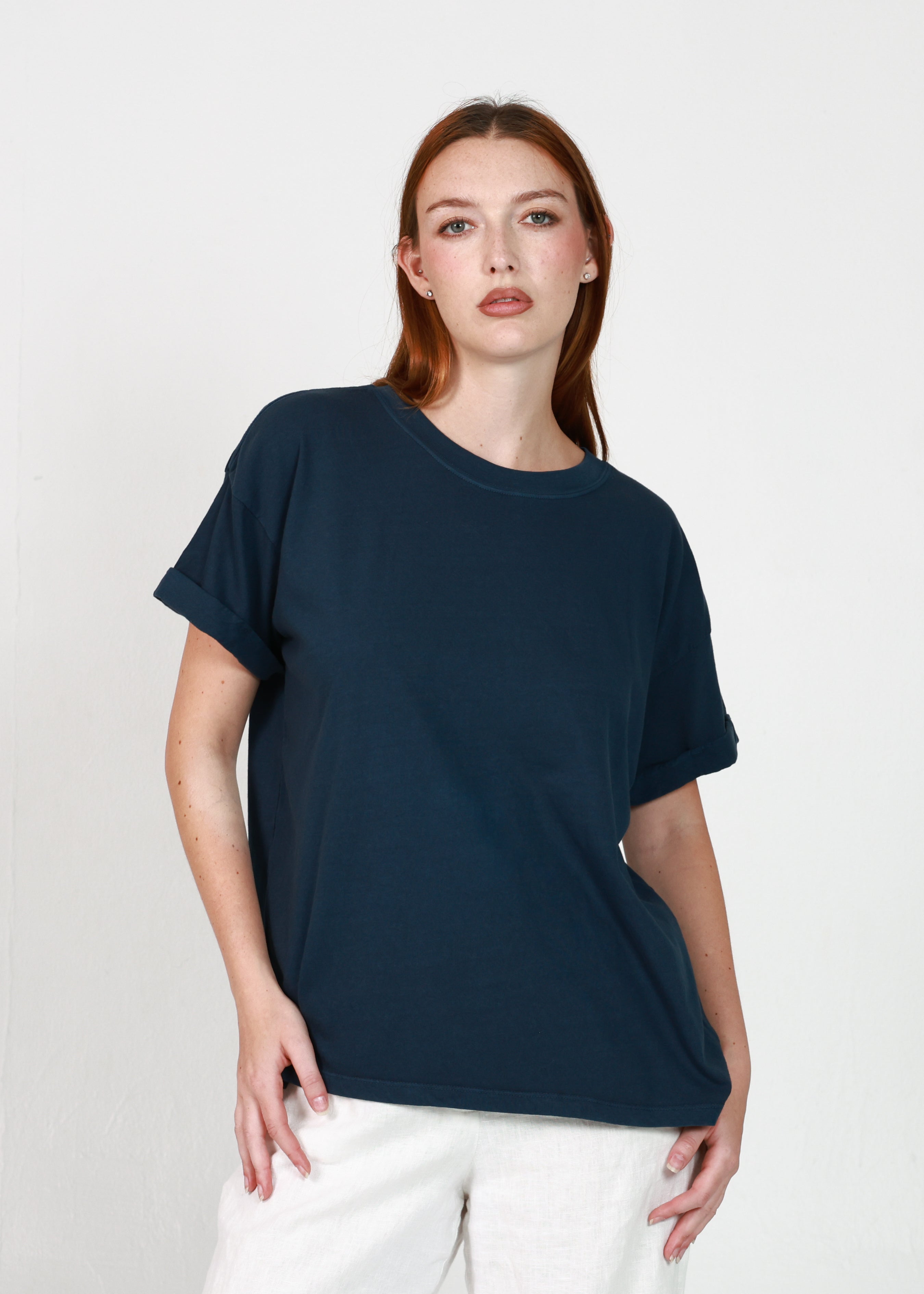 Navy Blue Boyfriend Tee