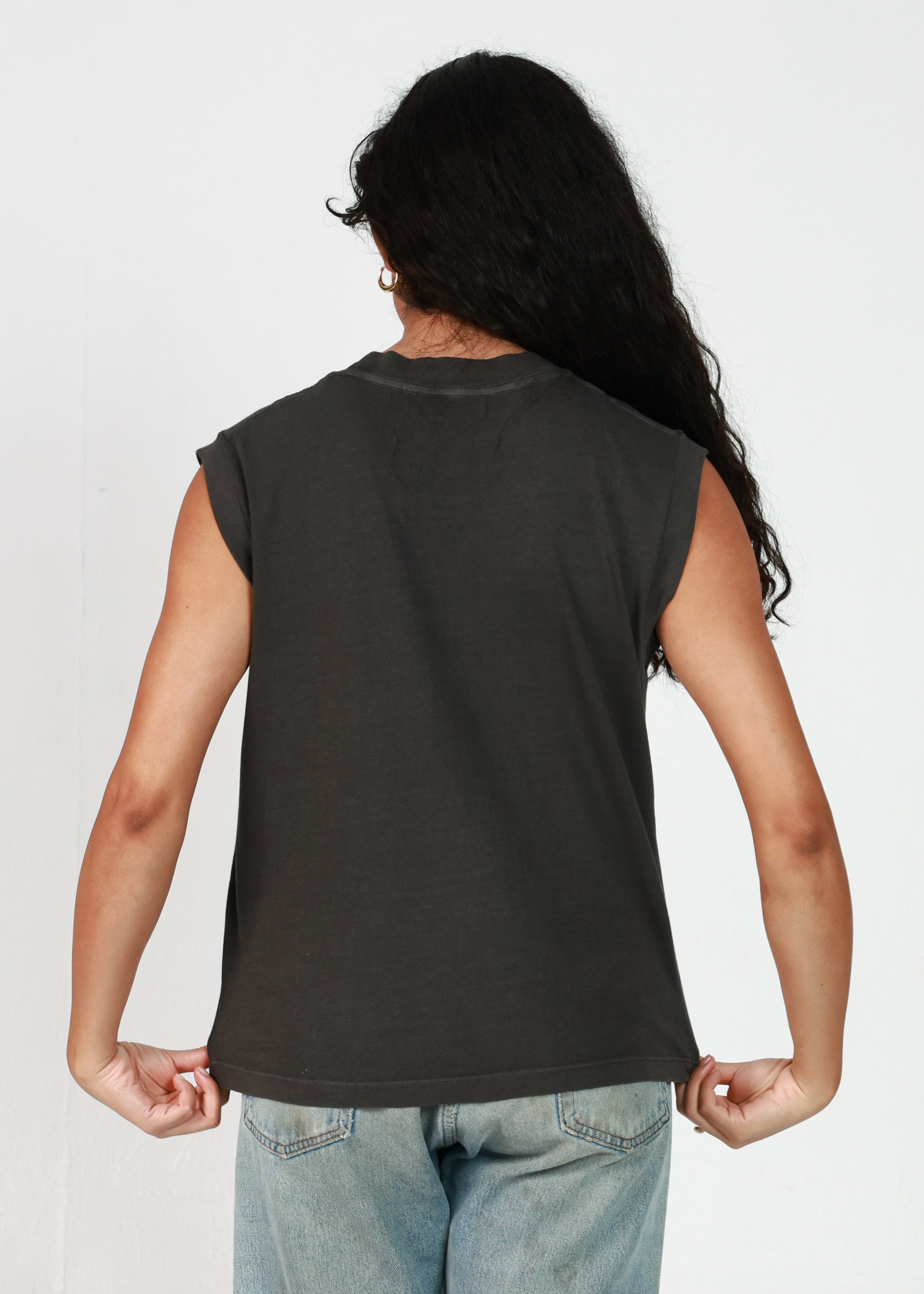 Vintage Black Moto Tee
