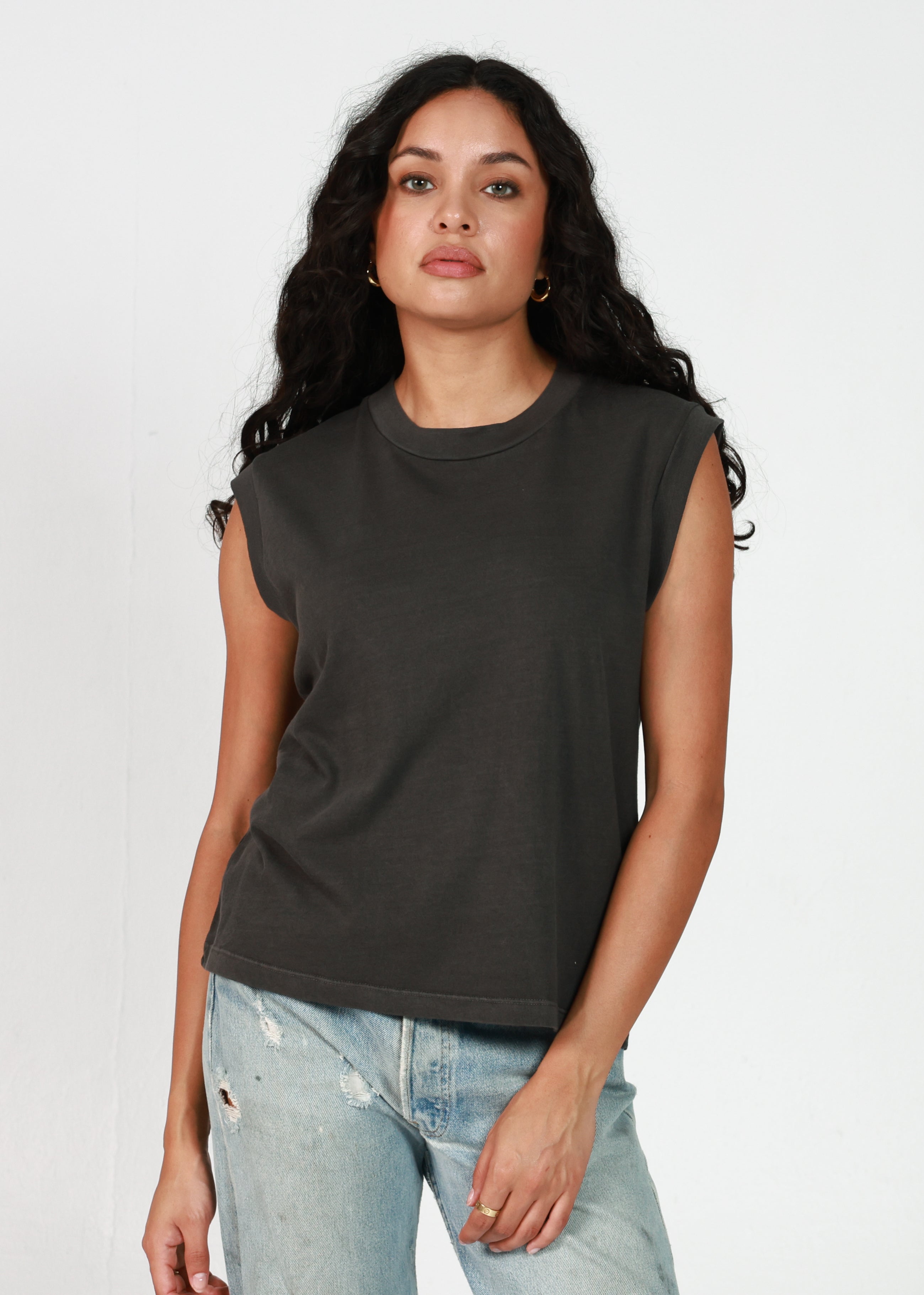 Vintage Black Moto Tee