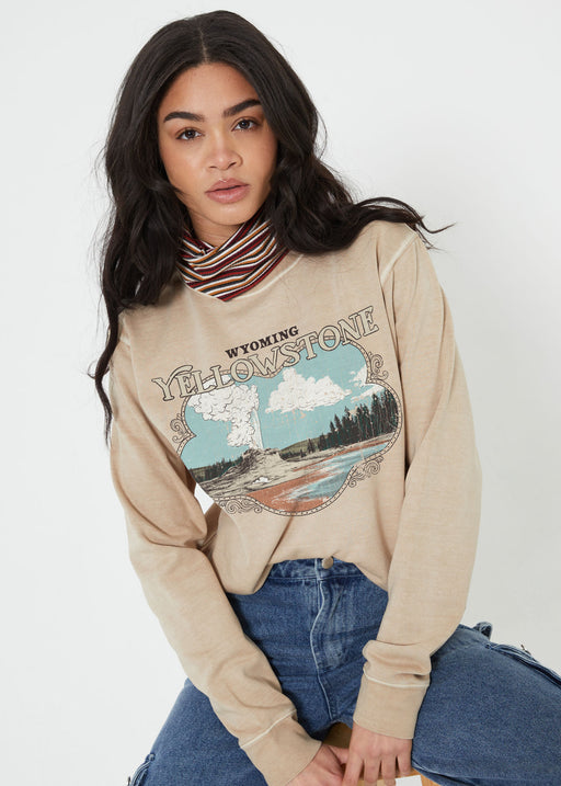 Yellowstone Frame Sand Pullover Sweatshirt