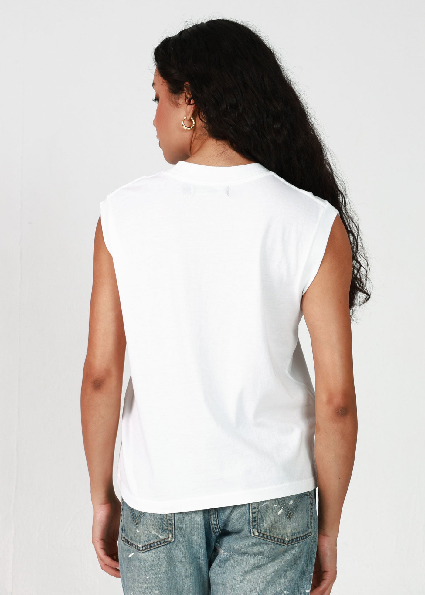 Cocktails Embroidery White Moto Tee