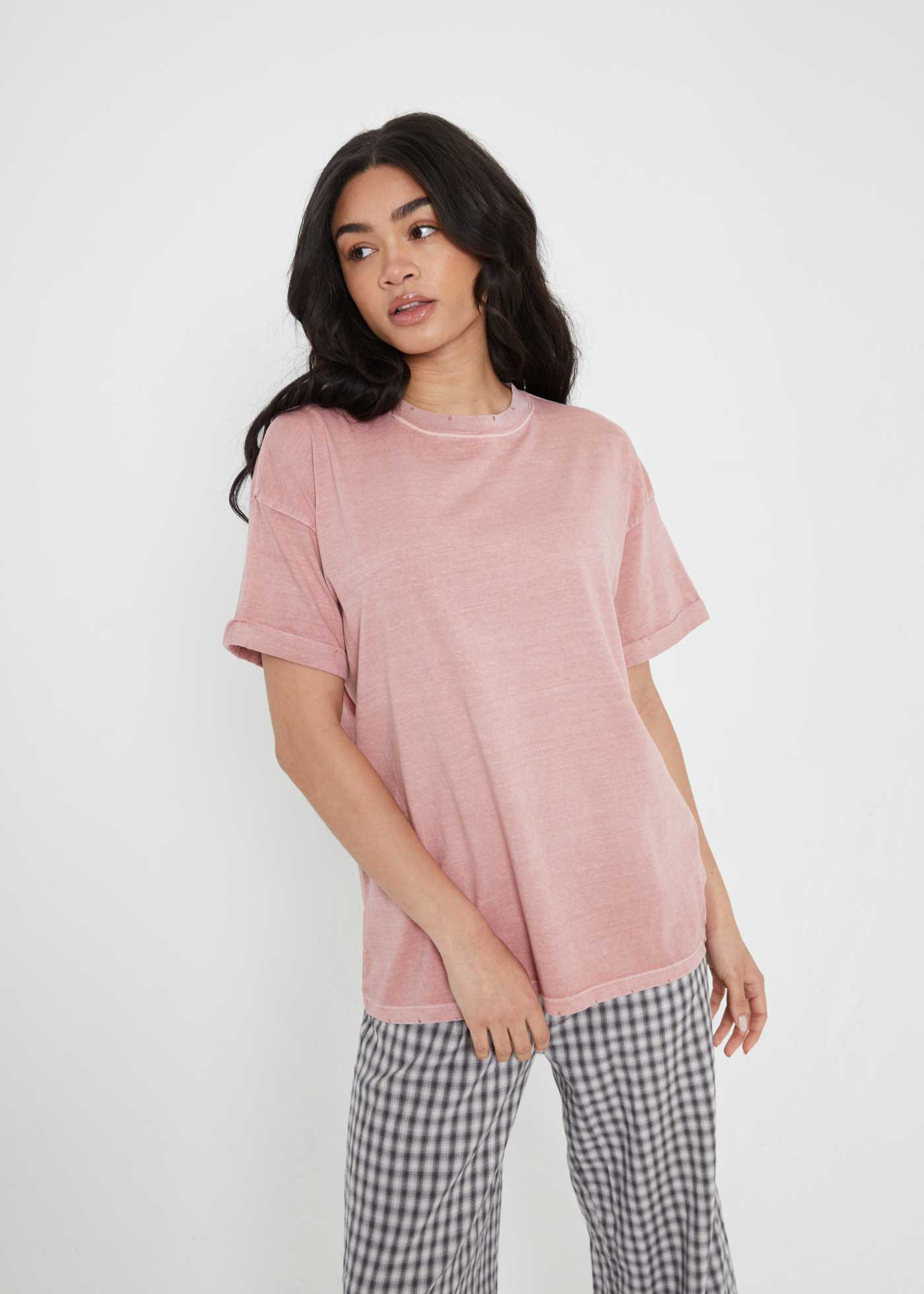 Dusty Pink Boyfriend Tee