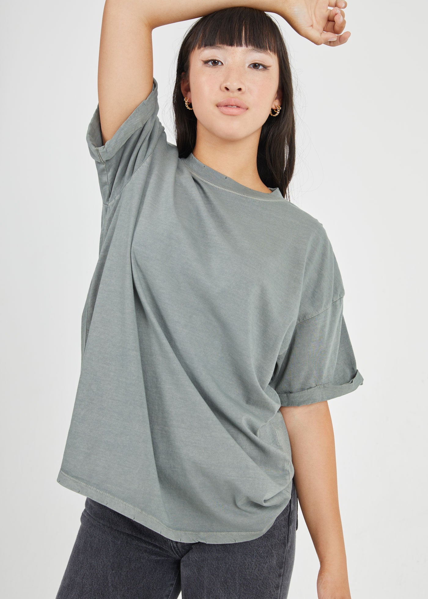 Army Green Boyfriend Tee