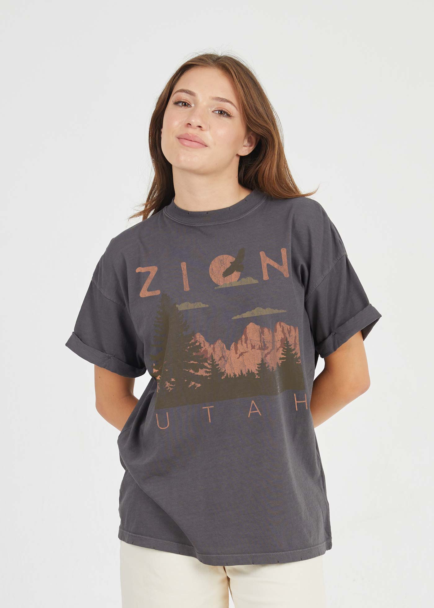 Zion Black Boyfriend Tee